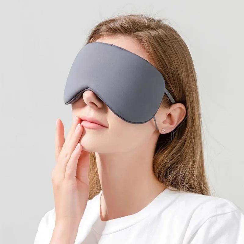 Eye Mask Sleep Travel - Ice Silk Eye Mask Adjustable Warm