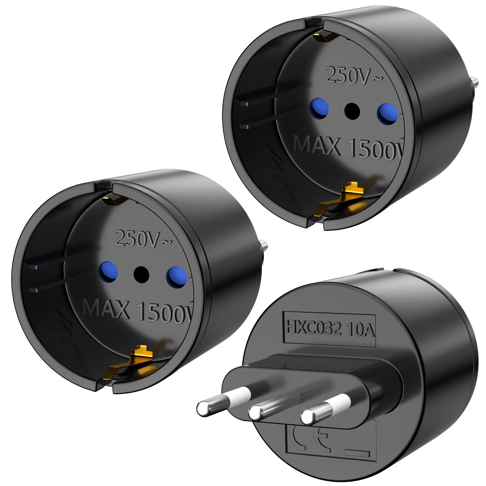 Travel Accessories Europe - 3PCS 1500W Europe Germany to Italy