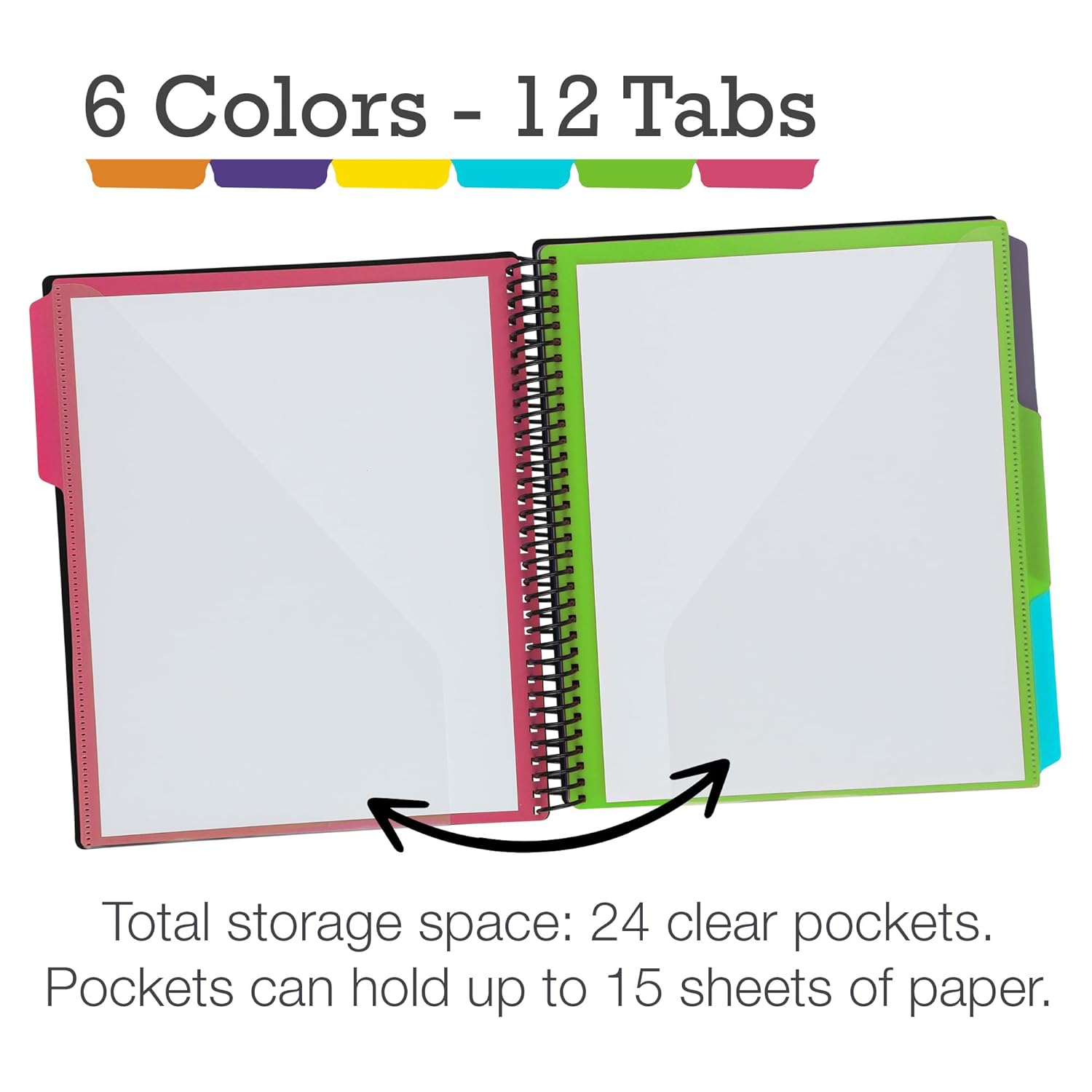 Multi-Pocket Spiral Folder wit – обзор и цена Document Organizer Folder