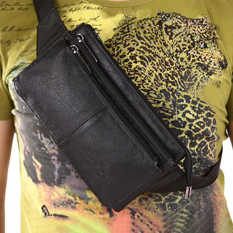 Men Waist Fanny Pack Belt Hip  – обзор и цена Travel Accessories Leather