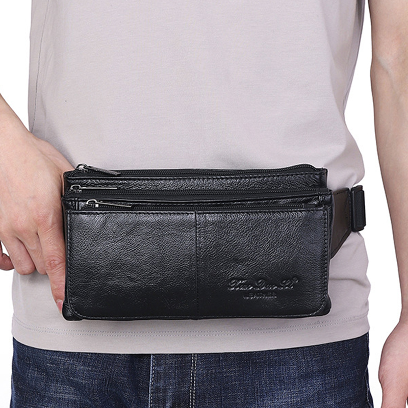 Men Waist Fanny Pack Belt Hip  – обзор и цена Travel Accessories Leather