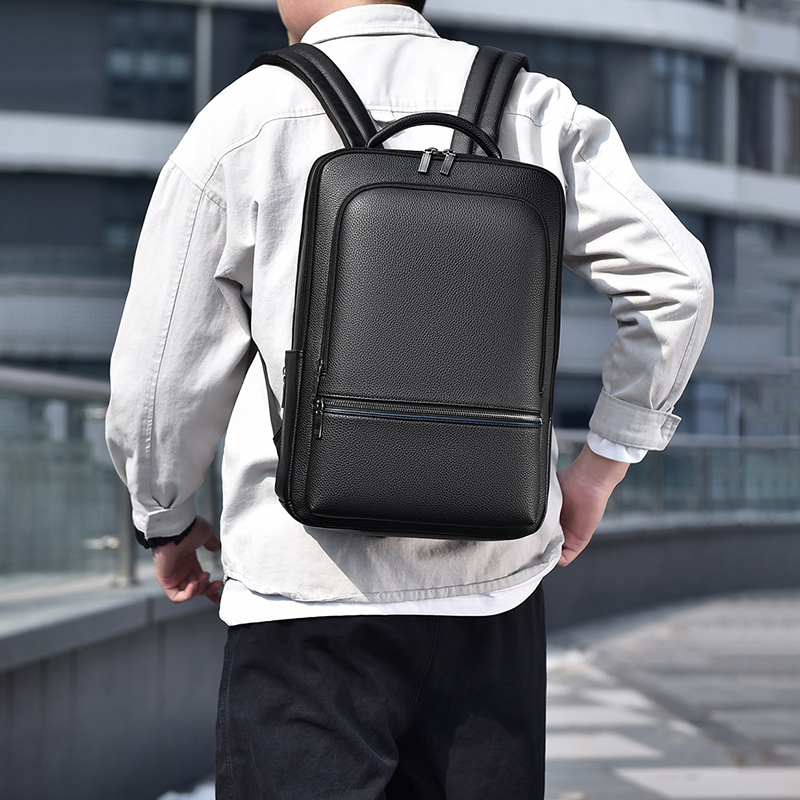 PU Leather Men's Backpack USB  – обзор и цена Travel Accessories Leather