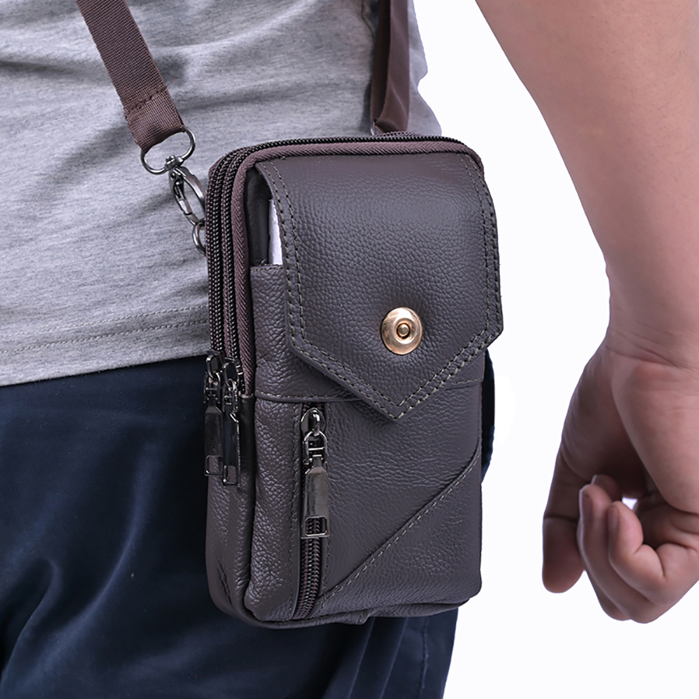 Men Simple Shoulder Bag Waterp – обзор и цена Travel Accessories Leather