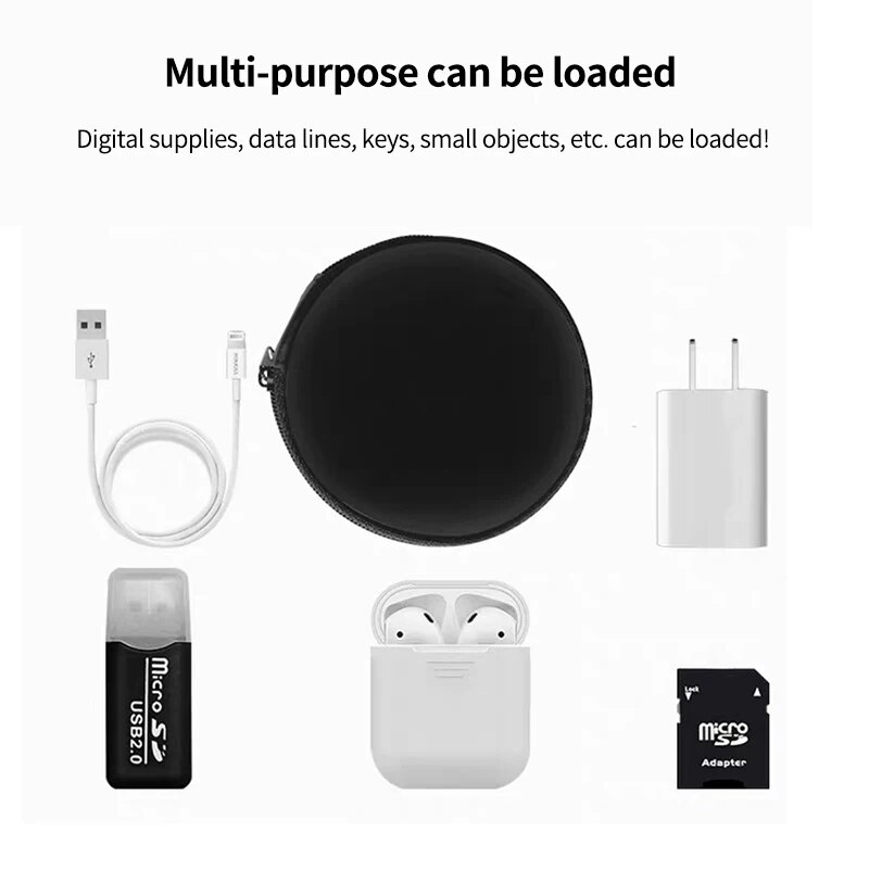 1-3Pcs Earphones Bag Box PU Ha – обзор и цена Travel Accessories And Gadgets