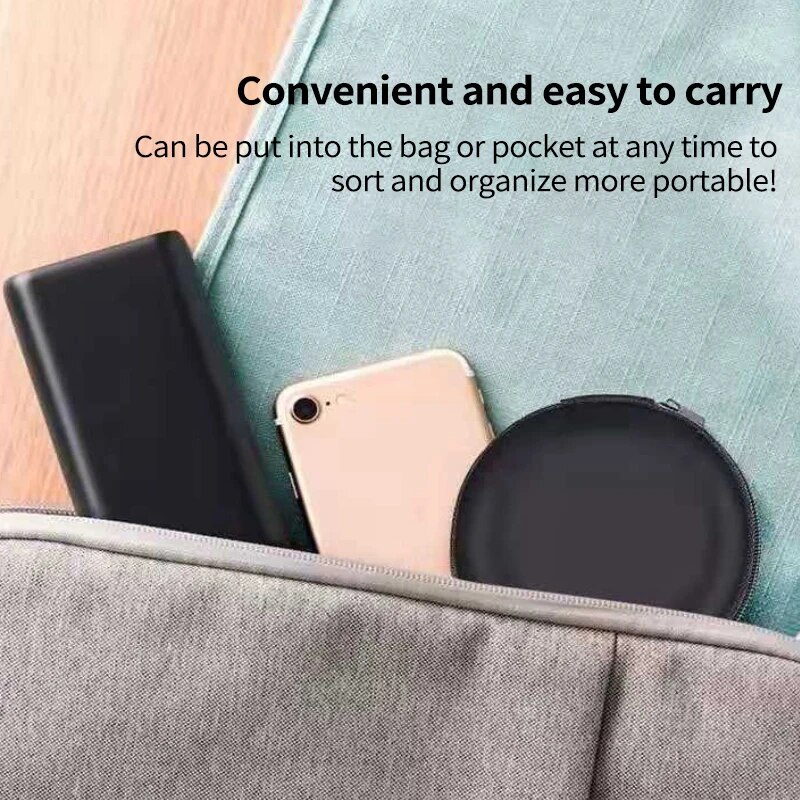 1-3Pcs Earphones Bag Box PU Ha – обзор и цена Travel Accessories And Gadgets