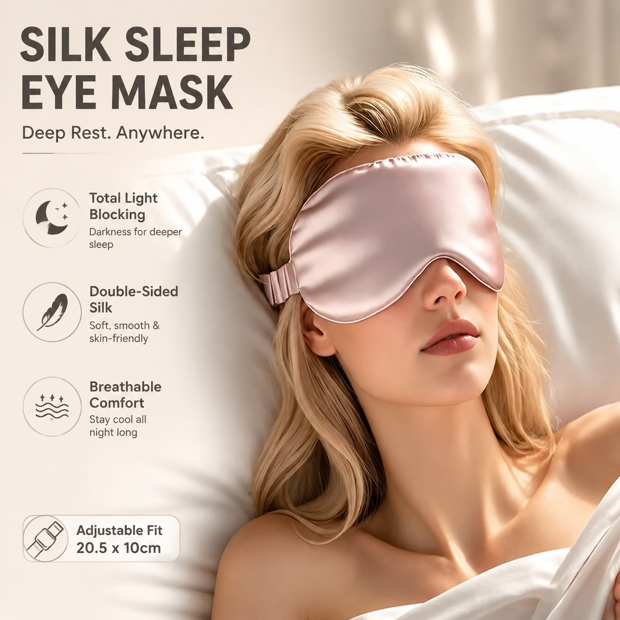 Double-Sided Silk Sleeping Eye – обзор и цена Eye Mask Sleep Travel
