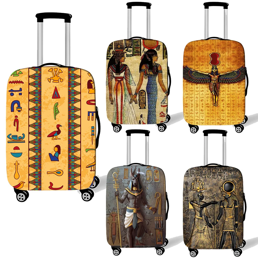 Egyptian Art Print Luggage Cov – обзор и цена Travel Accessories Egypt