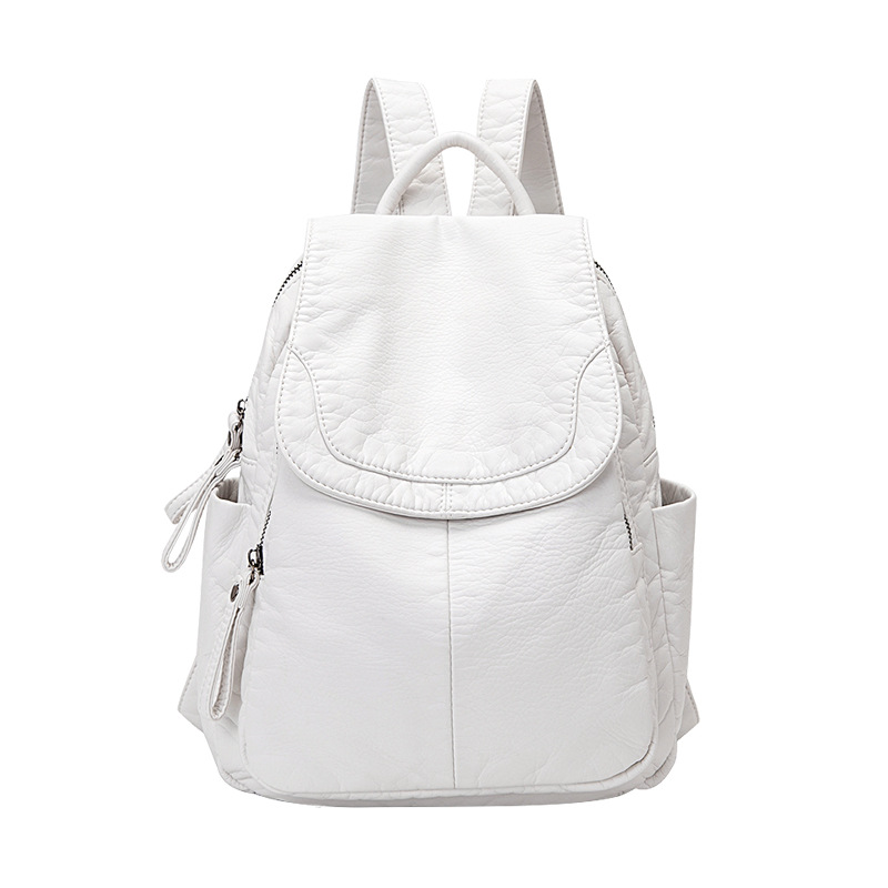 Women's Backpack White Washed  – обзор и цена Travel Accessories Leather