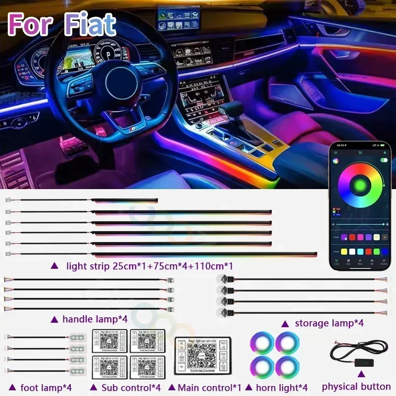 RGB 22in1 Car Interior Acrylic – обзор и цена Travel Accessories Argos