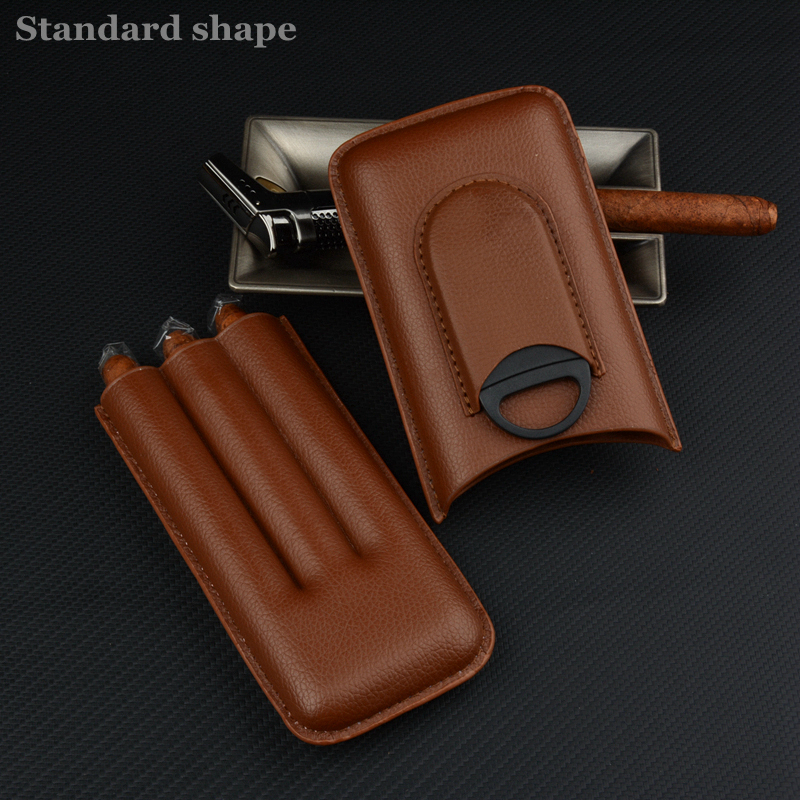Leather Cigar Case Brown Cigar – обзор и цена Travel Accessories On Sale