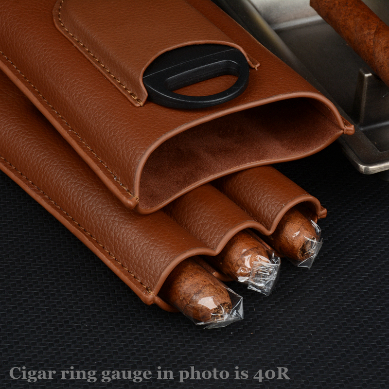 Leather Cigar Case Brown Cigar – обзор и цена Travel Accessories On Sale