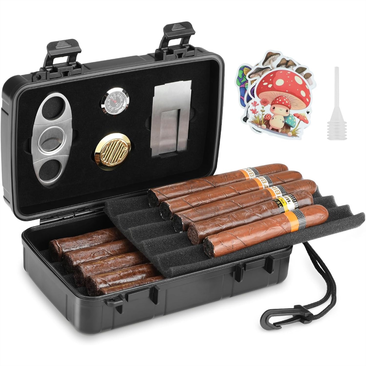Portable Cigar Humidor Holds 1 – обзор и цена Travel Accessories Us
