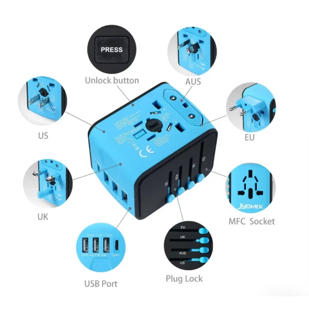 Universal Travel Adapter with  – обзор и цена Travel Accessories Europe