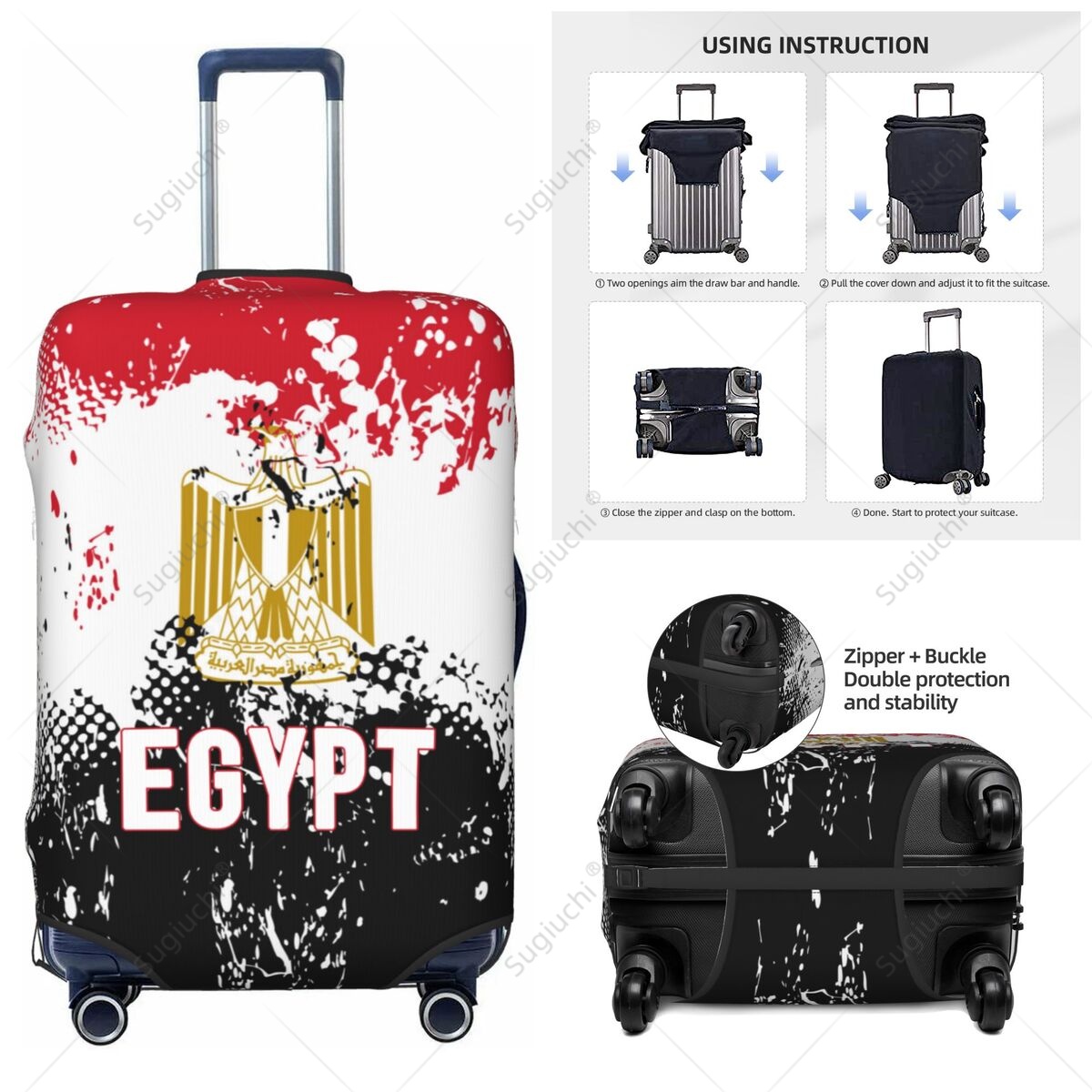 Egypt Flag Luggage Cover Suitc – обзор и цена Travel Accessories Egypt
