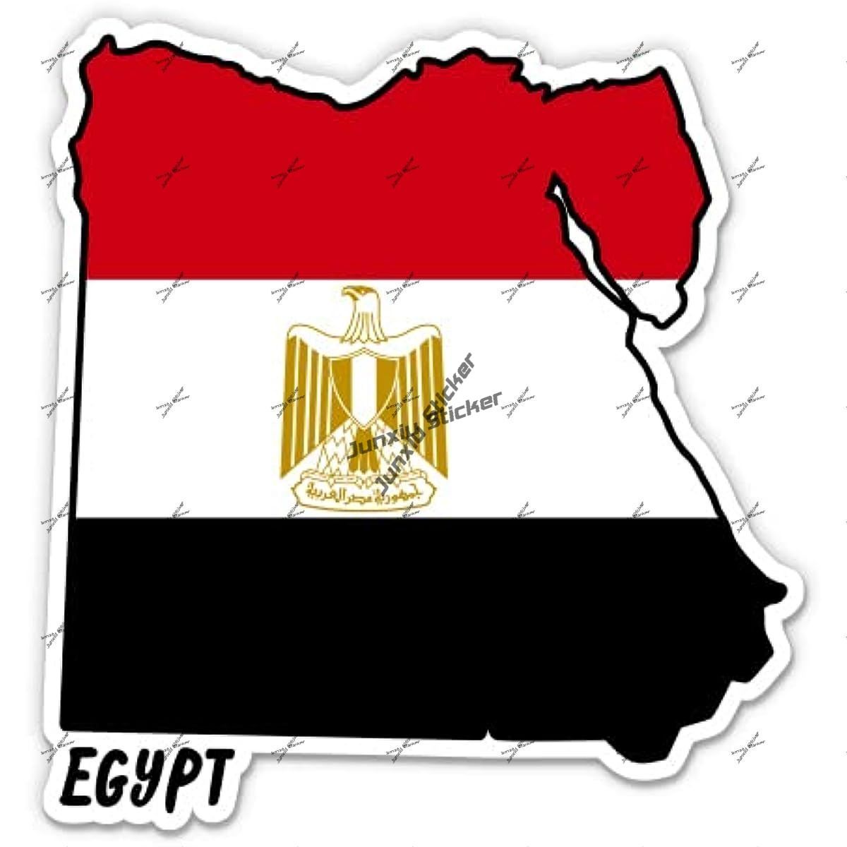 Egypt Decal Egypt Map with Fla – обзор и цена Travel Accessories Egypt